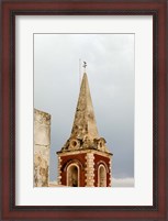 Framed Africa, Mozambique, Island. Steeple at the Governors Palace chapel.