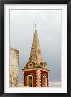Framed Africa, Mozambique, Island. Steeple at the Governors Palace chapel.