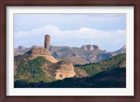 Framed Bangchui (Wood Club) Mountain, Chengde, Hebei, China