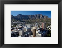Framed Cape Town CBD and Table Mountain, Cape Town, South Africa