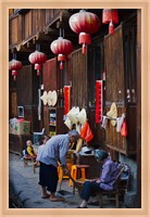 Framed Chengqi Tulou in Gaobei Tulou Cluster, UNESCO World Heritage site, Yongding, Fujian, China