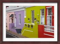 Framed Colorful houses, Bo-Kaap, Cape Town, South Africa