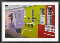 Framed Colorful houses, Bo-Kaap, Cape Town, South Africa