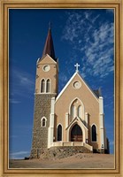 Framed Felsenkirche (Rock Church), Diamond Hill, Luderitz, Southern Namibia