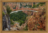 Framed Footbridge over Blyde River, Blyde River Canyon Reserve, South Africa