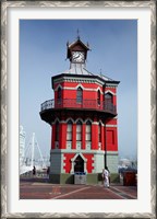 Framed Historic Clock Tower, V and A Waterfront, Cape Town, South Africa