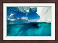 Framed Antarctica, Arched Iceberg floating near Enterprise Island.