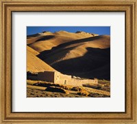 Framed Afghanistan, Bamian Valley, Caravansary, Hindu Kush