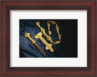 Framed Dagger, Sheath and Belt of Warrior, Gold Artifacts From Tillya Tepe Find, Six Tombs of Bactrian Nomads