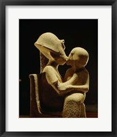 Framed Akhenaten with child, Egyptian Museum, Amarna, Cairo, Egypt