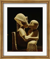 Framed Akhenaten with child, Egyptian Museum, Amarna, Cairo, Egypt