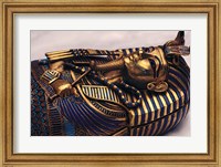 Framed Gold Coffinette, Tomb King Tutankhamun, Valley of the Kings, Egypt