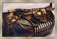 Framed Gold Coffinette, Tomb King Tutankhamun, Valley of the Kings, Egypt