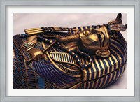 Framed Gold Coffinette, Tomb King Tutankhamun, Valley of the Kings, Egypt