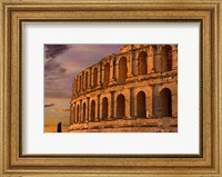 Framed Famous El Jem Roman Amphitheater, El Jem, Tunisia, Africa