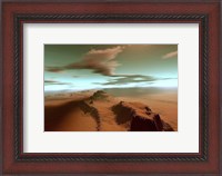 Framed Overhead view of a vast desert wilderness