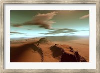 Framed Overhead view of a vast desert wilderness