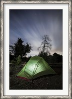 Framed Camping under the clouds and stars in Cleveland National Forest, California