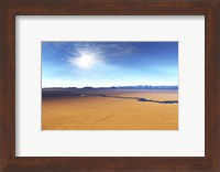 Framed river flows through this desert wilderness area