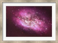 Framed huge nebula contains millions of stars and planets