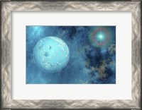 Framed planet forms from surrounding gases and clouds