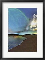 Framed Beautiful skies shine down on this cosmic seascape