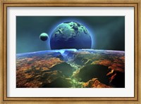 Framed Cosmic landscape on another planet