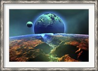 Framed Cosmic landscape on another planet