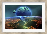 Framed Cosmic landscape on another planet