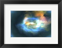 Framed Cosmic space image of the universe