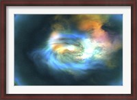 Framed Cosmic space image of the universe