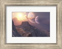 Framed This earthlike planet has a double moon system