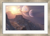 Framed This earthlike planet has a double moon system