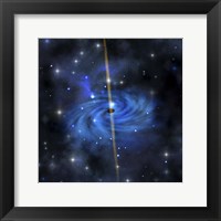 Framed dense star cluster forms this galaxy out in space