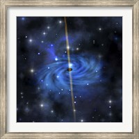 Framed dense star cluster forms this galaxy out in space