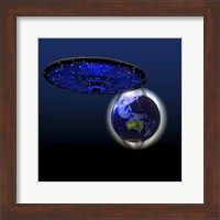 Framed Magnetic Force Field Around Earth and Flying Saucer