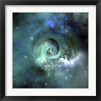 A gorgeous nebula in outer space Framed Print