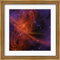 Framed This cosmic phenomenon is a whirlwind in space