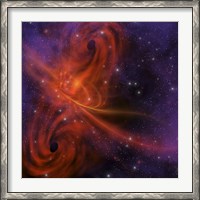 Framed This cosmic phenomenon is a whirlwind in space