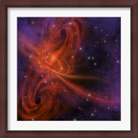 Framed This cosmic phenomenon is a whirlwind in space