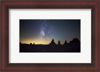 Framed Milky Way over Trona Pinnacles Trona, California