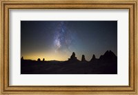Framed Milky Way over Trona Pinnacles Trona, California