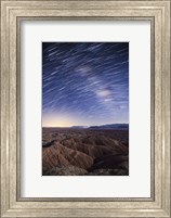 Framed Milky Way above the Borrego Badlands, California