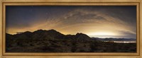 Framed partly coiudy sky over Borrego Springs, California
