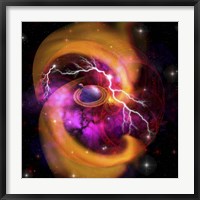 Framed Evolution of planet building with surrounding cosmic dust and electrical charges