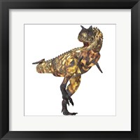 Framed Angry Carnotaurus dinosaur