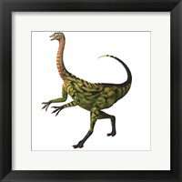 Framed Deinocheirus, a large carnivorous dinosaur