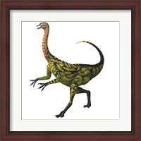 Framed Deinocheirus, a large carnivorous dinosaur