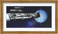 Framed exploratory spaceship from Earth comes to investigate the planet of Neptune