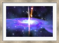 Framed stellar black hole caused by the collapse of a massive star
